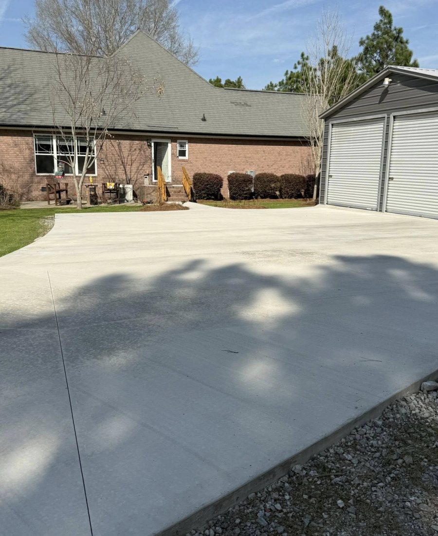 residential concrete installation
